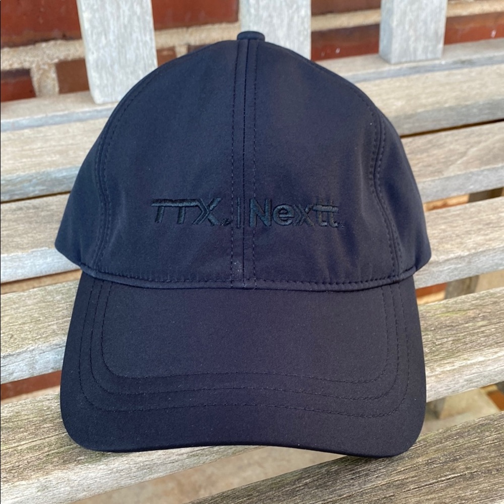 TXX.INextt Black 6 panel Baseball Cap adjustable back strap hat plastic buckle